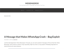 Tablet Screenshot of messengeroo.com